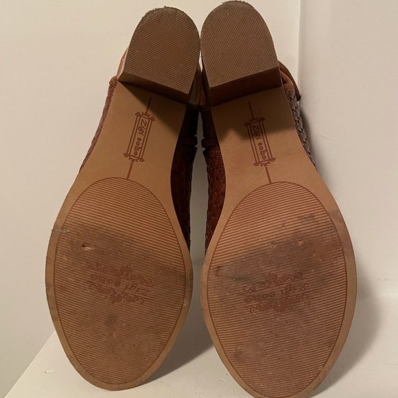 Zigi Soho Cognac Open Toe Booties. - Picture 5 of 5